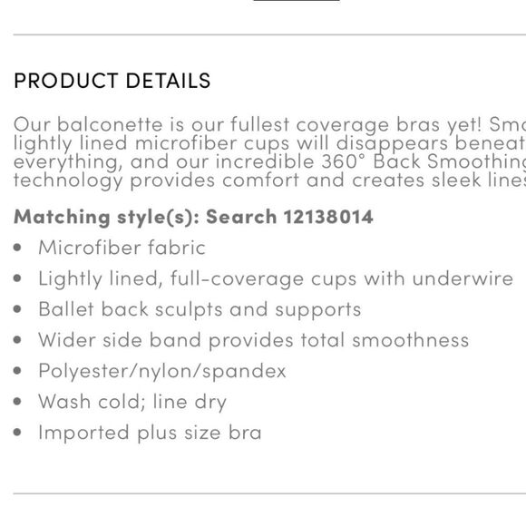 Torrid Full-Coverage Balconette Lightly Lined Smooth 360° Back Smoothing Bra 42E - Picture 8 of 8